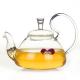 Small Loose Leaf Clear Glass Teapot With Glass Strainer / Lid Eco Friendly