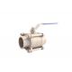 CF8M Stainless Steel Flange End Ball Valve DN25 Size CF8 / CF8M Material