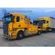 Yellow Scania 16 Ton Wrecker Tow Truck 6 Ton Side Puller Wireless Remote Control Boom