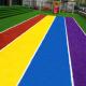 Rainbow Coloured Fake Grass For School Playground 25mm Pile CE Standard
