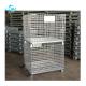 Warehouse Folding Steel Wire Mesh Metal Cage Storage Container Phosphorization