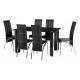 150cm Glass 6 Seater 62kgs Modern Dining Room Sets