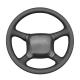 high quality customized hand stitching black leather genuine leather steering wheel cover for Chevrolet Blazer 1999 Silverado