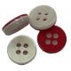 Plastic Three Layers 4 Hole Shirt Buttons Double Flat Four Hole In 16L For Garment Accessories And Shirt