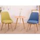 Solid Thickened Beech Wood Chairs , Custom Dining Chair With Wooden Legs