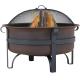 Large Bronze Cauldron Outdoor Charcoal Fire Pit Round Wood Burning Patio