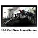 Fast Delivery HD Projector Screen 110 Flat Fixed Frame Projection Fabric 16:9 Ratio