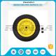 Inflatable Pneumatic Rubber Wheels 16mm Inner Hole Plastic Rim Bush Bearing 3.50