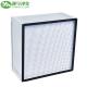 Plastic Frame Mini Deep Pleated Hepa Filter Glass Fiber Media High Efficiency Air Filter