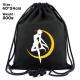 Unisex Gym Sack Drawstring Bag Large Capacity For Clothes / Shoes Packing