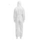 45G SMMS Disposable Surgical Gown , White Waterproof Disposable Overalls