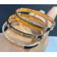 Unisex 18k Gold Jewelry Anniversary Engagement Hk Setting Bangle