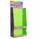 Pet / Retail Store Corrugated Cardboard Display Stand With Hook