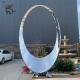 Stainless Steel Circle Sculpture Large Abstract Garden Statue For Park Decoration