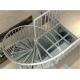 Aluminum Frame Glass Custom Spiral Staircase Flexible Small Spave Design