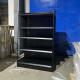 Factory customized color size black grocery store rack light duty supermarket shelves with side net