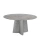Stainless Steel Marble Dining Table 6 Seater Marble Look Dining Table