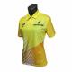 Free Design Sublimation Women'S Polo Tee Shirts / Ladies Golf T Shirts Yellow