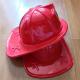 Red Fire Chief Hats with Blue Shield - Medium Size