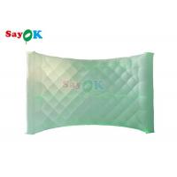 White LED Lights Inflatable Photo Booth Curved Wall For Inflatable Exhibition Stands