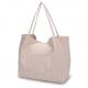 Large Capacity Canvas Cloth Shopping Bags Eco Friendly For Young Ladies