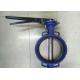 Zero Leakage Wafer Gearbox Operated Butterfly Valve 12'' For Petrochemical Processing