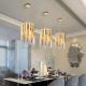 Small Round Gold k9 Crystal Modern Led Chandelier for Living Room Hallyway Chandelier(WH-CY-176)