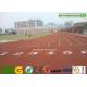 Weather Resistant Synthetic Running Track Flooring for School / Rubber Gym Floor