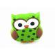 Mr.Owl GreenRubber Kids Bedroom Knobs , Soft Plastic Knobs For Children's Furniture Decorative