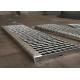 Non Slip Weld Steel Stair Treads Grating , Safety Grating Stair Treads