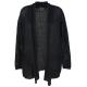 Autumn Knitted Black Wool Cardigan Womens Casual Cardigan Long Sleeve