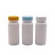 Collar Material HDPE 120ML White Plastic Bottle for Pill Vitamin Capsule 120CC Empty