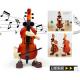 New creative gift product dance violin alarm clock toy