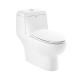 Soft closed WC Ceramic Toilet Bowl Siphon One Piece Dual Flush