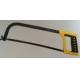 Hand saw frame Square Tubular Hacksaw Frame Plastic Handle Soft Grip300mm saw blade yellow