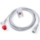 Reusable 12 Pin IBP Adapter Cable Transducer TPU Material Compatible Mindray To MX