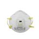 Shell Shaped Safe Disposable Dust Mask With Steel Nose Clip White Color