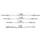25mm*1200mm  1500mm 1800mm Crossfit Barbell  Bar For Weight Lifting bar