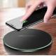 2019 Amazon Best selling Black and White Fabric/leather/glass 10W Fast Charging wireless charger 9V 2A