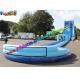 Exciting big water pool inflatable water slide with swimming pool , bounce house jumpers