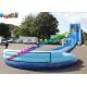 Exciting big water pool inflatable water slide with swimming pool , bounce house jumpers