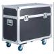 Orange Aluminum tool flight case with wheels for Stage Sound