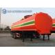 Dilute Hydrochloric Acid  35000 L Chemical Liquid Tank Trailer 3 Axles