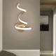 Bedside Room Bedroom Creative Wall Mount Wall Lamp Decor Arts LED Spiral Light(WH-OR-107)