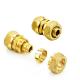 Precision Brass Elbow Compression Fittings Yellow Color For Water Pipes Pex Pipe Fittings