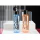 Colorful Transparent Plastic Cosmetic Bottle Round Shoulder For Body Wash 400ml