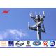 Self Supporting Steel Lattice Tower With Galvanization For Telecommunication Angle