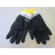 Winter gloves for Men and Woven Robbin Cuff--Fleece Glove--Polyester glove-Embroider Logo