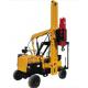 39KW Engine Solar Pile Driving Machine 50 - 300mm Drilling Dia 2.6m Piling Height