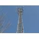 Outside Cell Phone Signal Tower , Telecommunication Self Supporting Lattice Tower